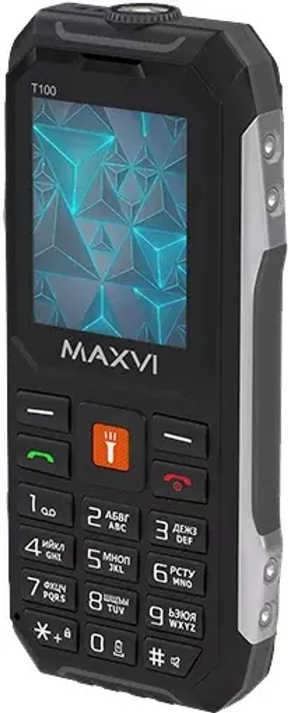 Сотовый телефон Maxvi T100 Black Гарантия низких цен! Большой ассортимент  смартфонов, асксессуаров, детских игрушек, автотехники. Скидки. Акции.  Самовывоз. Доставка. Trade-in