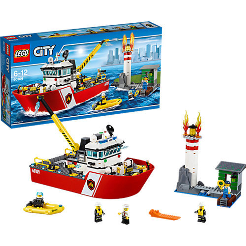 LEGO City: Пожарный катер 60109 — Fire Boat — Лего Сити Город