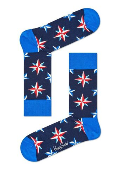 Носки унисекс Nautical Star Sock со звездочками (Размер: 25) (Цвет: синий)