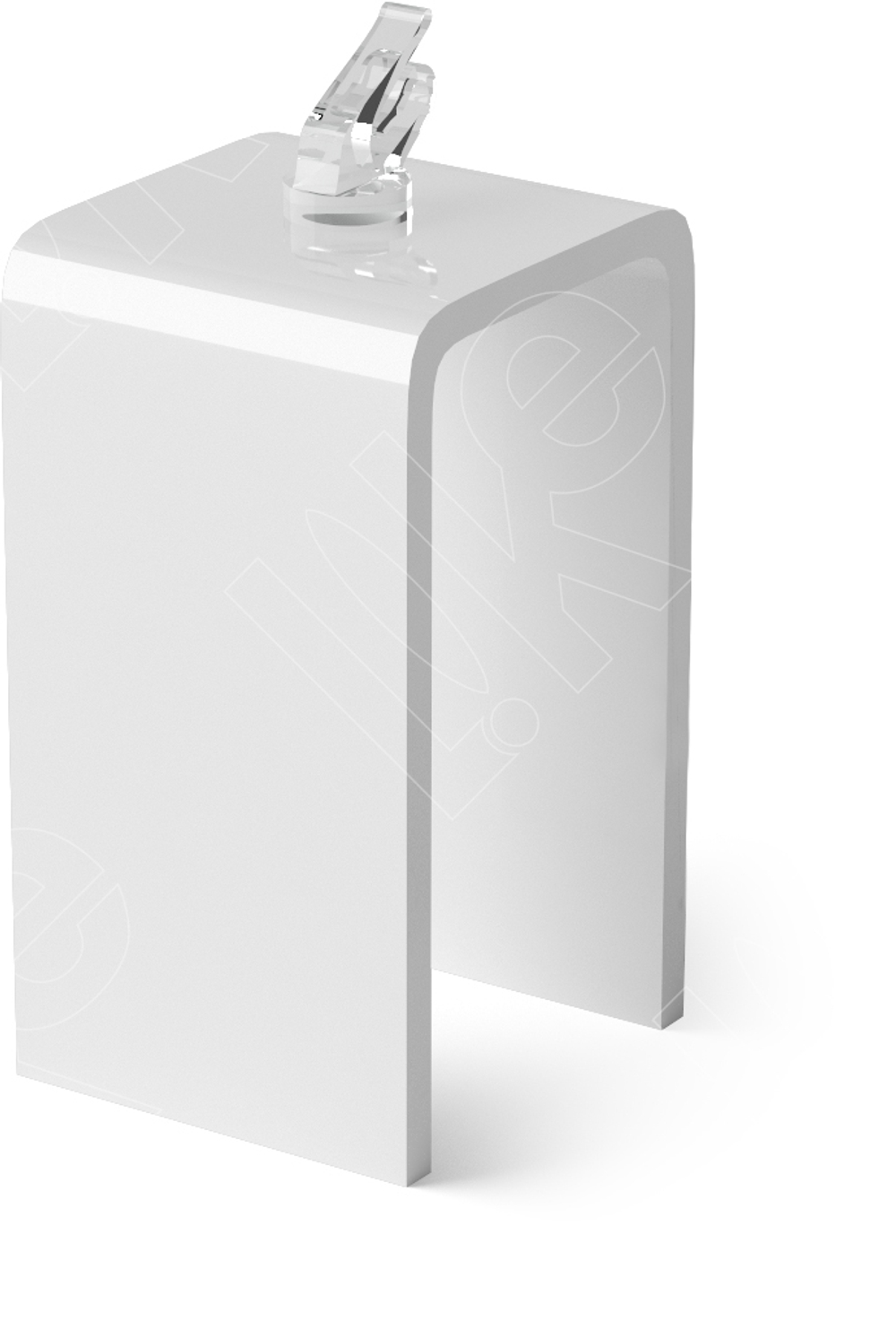 Подставка акриловая для кольца/зажим для кольца/ПЭТ карман для бирки/Н-80 мм.