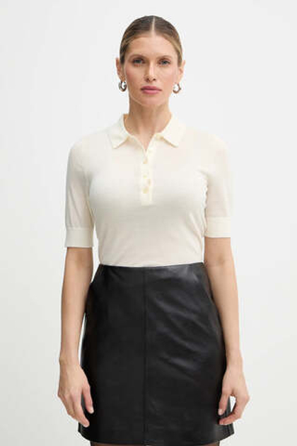 BOSS Поло из мериносовой шерсти