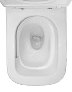 Унитаз-компакт Azario Etéreo 640х370х810 напольный, безободковый, система смыва "Скрытое Торнадо", с быстросъемным сиденьем микролифт (AZ-8203)
