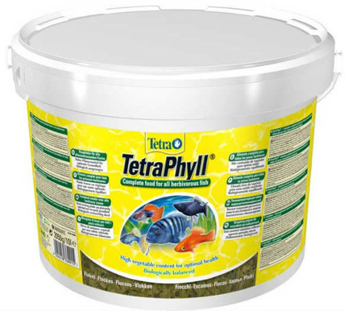 Корм для рыб TetraPhyll, хлопья д/травоядных рыб 10л.