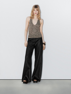 Massimo Dutti Трикотажный топ - Studio, ванильный