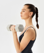 Гантель неопреновая DB-201 5 кг, тепло-серый пастель