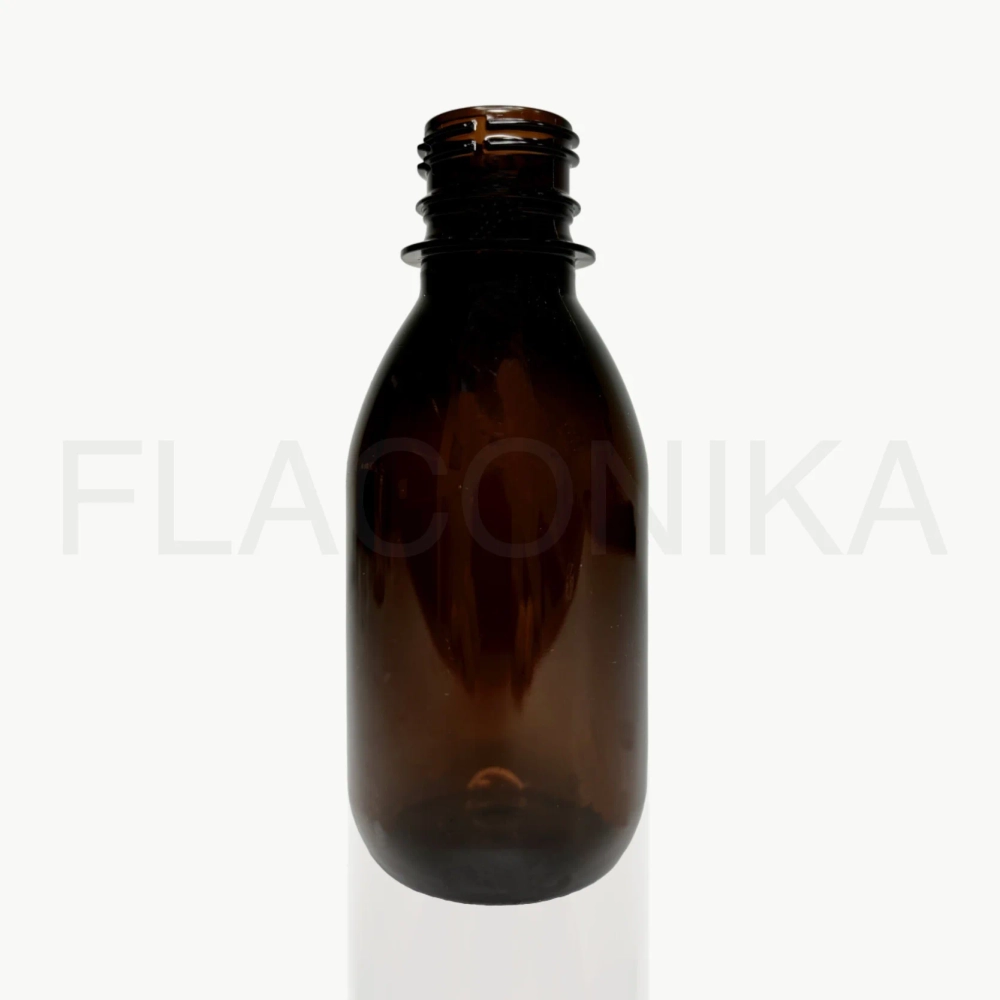 Флакон ПЭТ 150 мл (28) Округлый коричневый