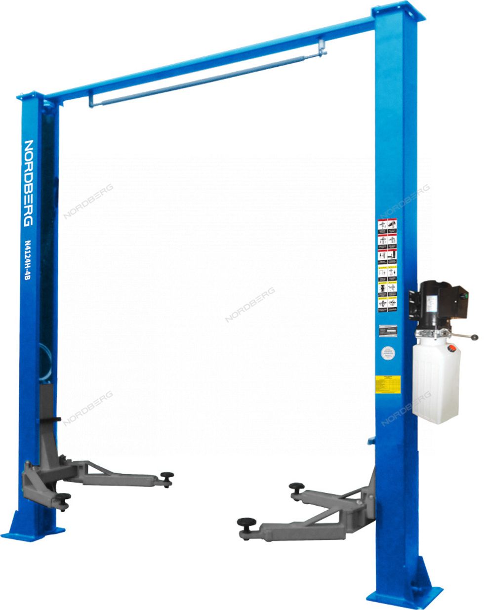 NORDBERG (N4124H-4B_380) Подъемник 2-стоечный 4 т с верхней синхронизацией, 380 В, синий