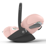 Коляска 3 в 1 Cybex Priam IV Matt Black complete и автокресло Cloud T i-Size Peach Pink Plus Off White