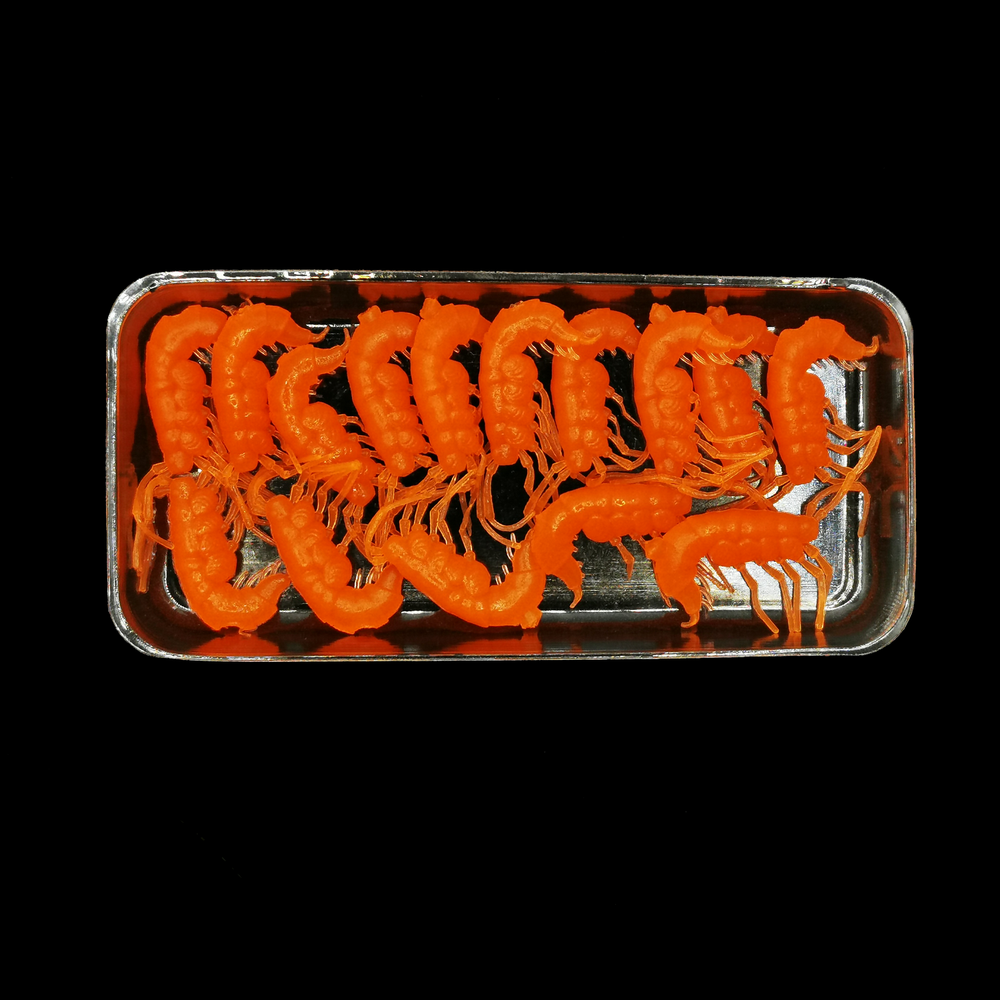 Рыболовные, силиконовые приманки. Рачки мормыш RuBaits Shrimp креветка. Набор для рыбалки на щуку, судака, окуня, форель. Зимняя рыбалка, микроджиг.