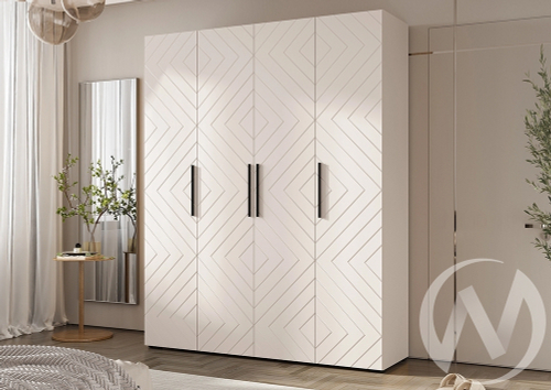 Шкаф 4-х ств (1800) Спальня Флэш (кашемир/кашемир)