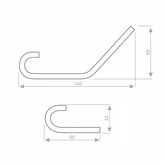 Крючок ВМ1 черный