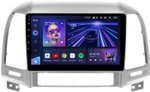 Магнитола для Hyundai Santa Fe 2 CM 2006-2012 (рамка серебро) - Teyes CC3 Android 10, ТОП процессор, 4/32 Гб, CarPlay, SIM-слот
