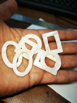 Бусина перламутр белый асс.