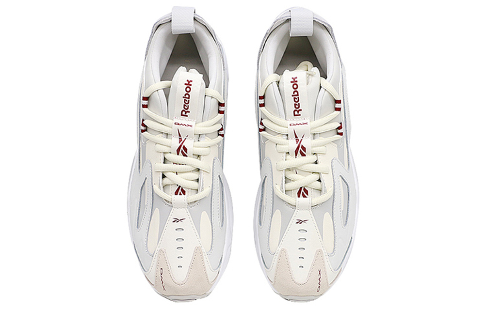 Reebok DMX Series 1200 low-top sneakers for men and women with the same gray, white and red