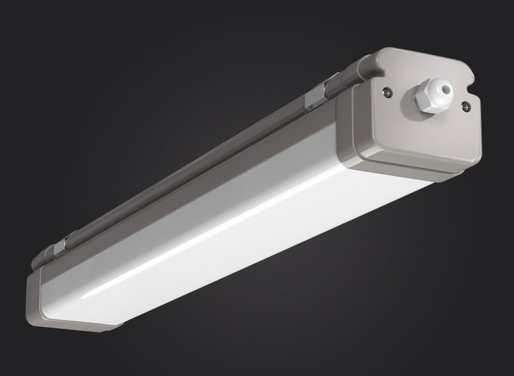 Светильник LED ДСП Айсберг ll мини 18Вт 6500К 2050Лм опал IP65 590х85х70мм DARKLUM