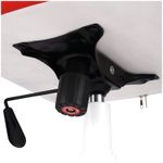 Кресло игровое Helmi HL-S15 "Skyline", экокожа, белая/красная, механизм качания