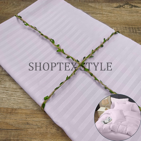 Полисатин-страйп &quot;Сирень&quot; | ш.220 см | 95 г/м² | полиэстер-100%