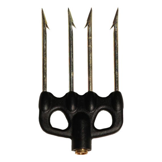 Наконечник четырехзубец Sigalsub Fiocina Mini 61 с гальваническим покрытием в нейлоне