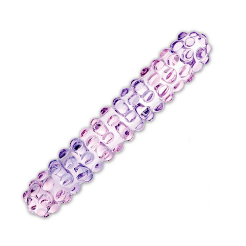 Двухцветный вагинальный стимулятор Purple Rose Nubby, 17,5 см