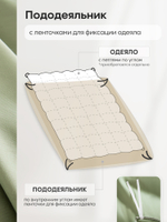 КПБ Однотонный Сатин Элитный на резинке OCER012, Евро, 4 наволочки, простынь 160*200*30