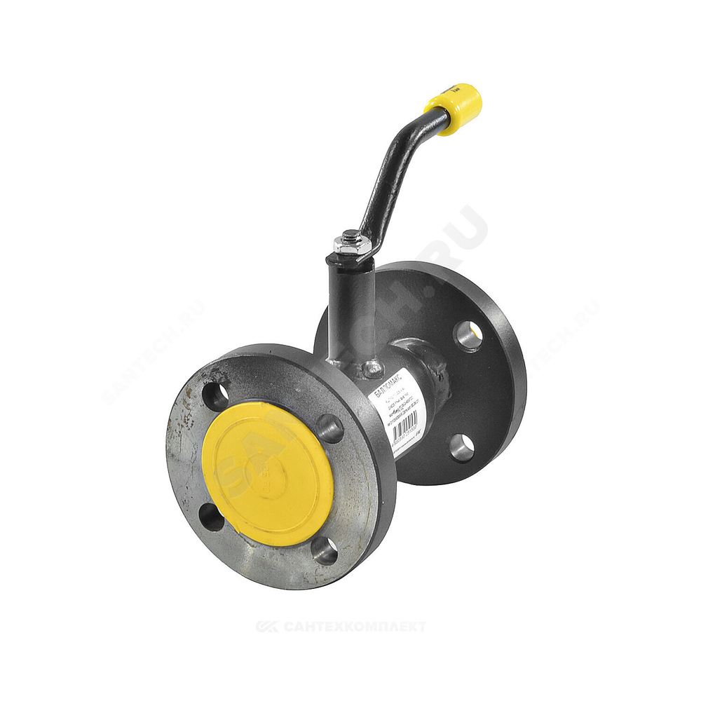 Кран шаровой сталь 09Г2С Ballomax КШТ 60.113 Ду 32 Ру40 фл L=180мм полнопроходной BROEN КШТ 60.113.032.А.40