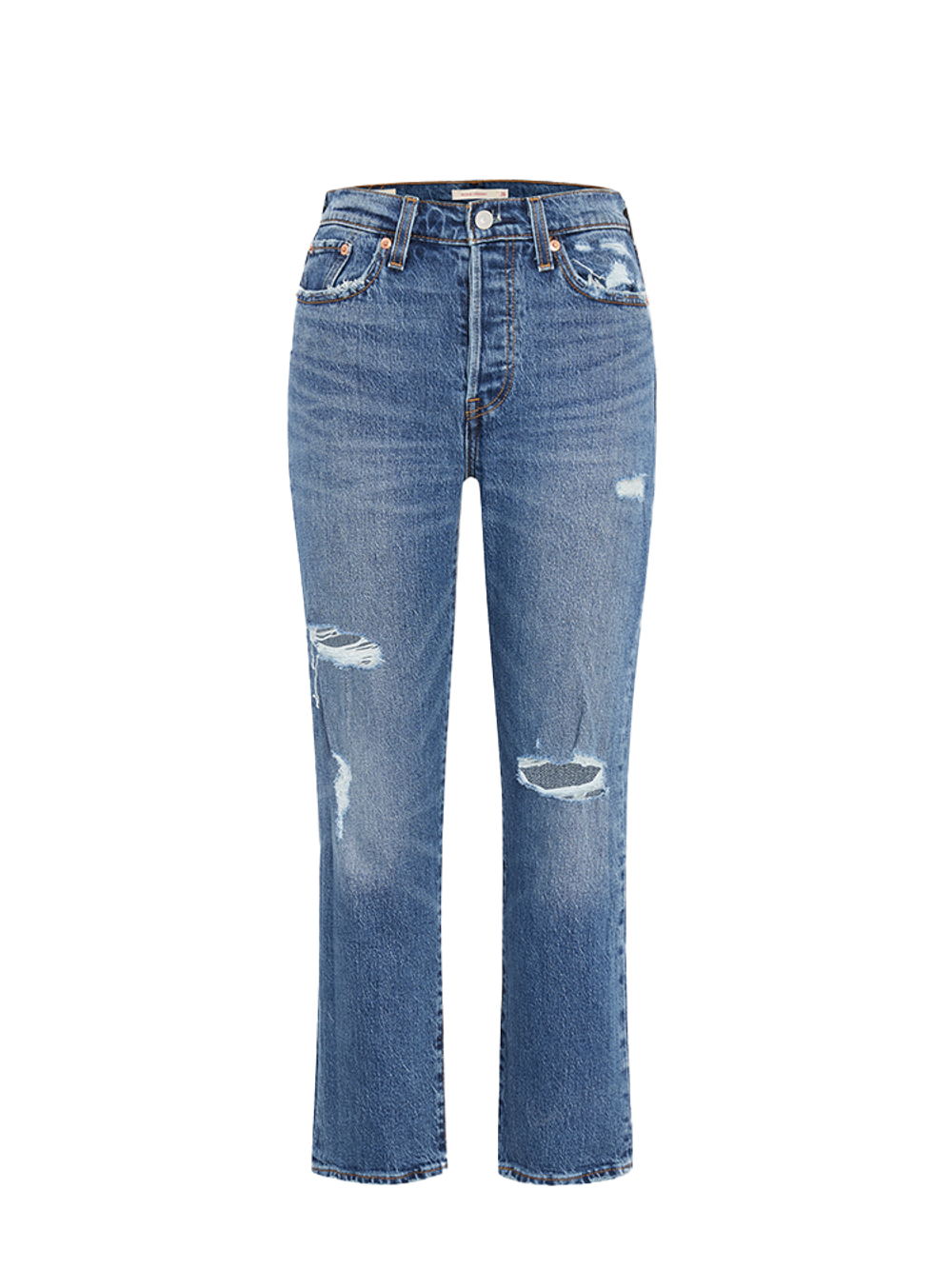 Женские прямые рваные джинсы Levi's Wedgie Straight 34964-0205