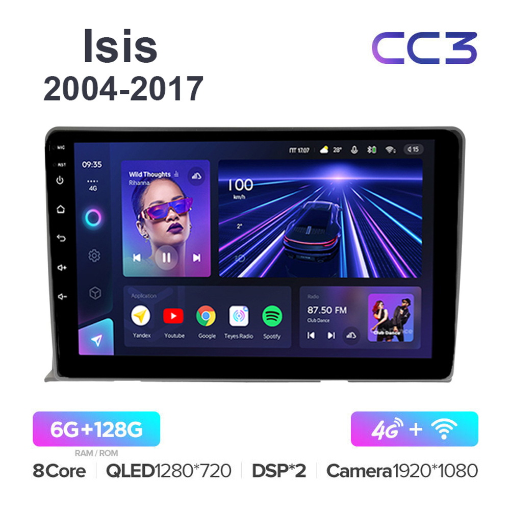 Teyes CC3 9"для Toyota Isis 2004-2017