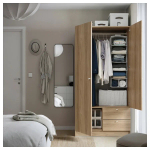 Гардероб - VILHATTEN IKEA/ ВИЛХАТТЕН ИКЕА, 190х98х57 см, коричневый