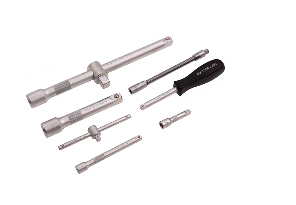 Набор инструментов STELS 1/2, 1/4', CrV, кейс, арт. 14105