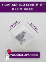 Набор саморезов (шурупов) 1 х 4 мм, нержавеющая сталь, 50 шт