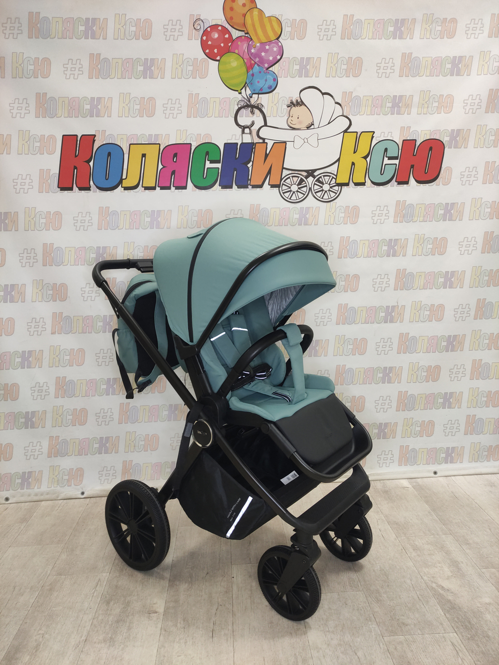 Коляска модульная 3в1 Indigo Sting зеленый