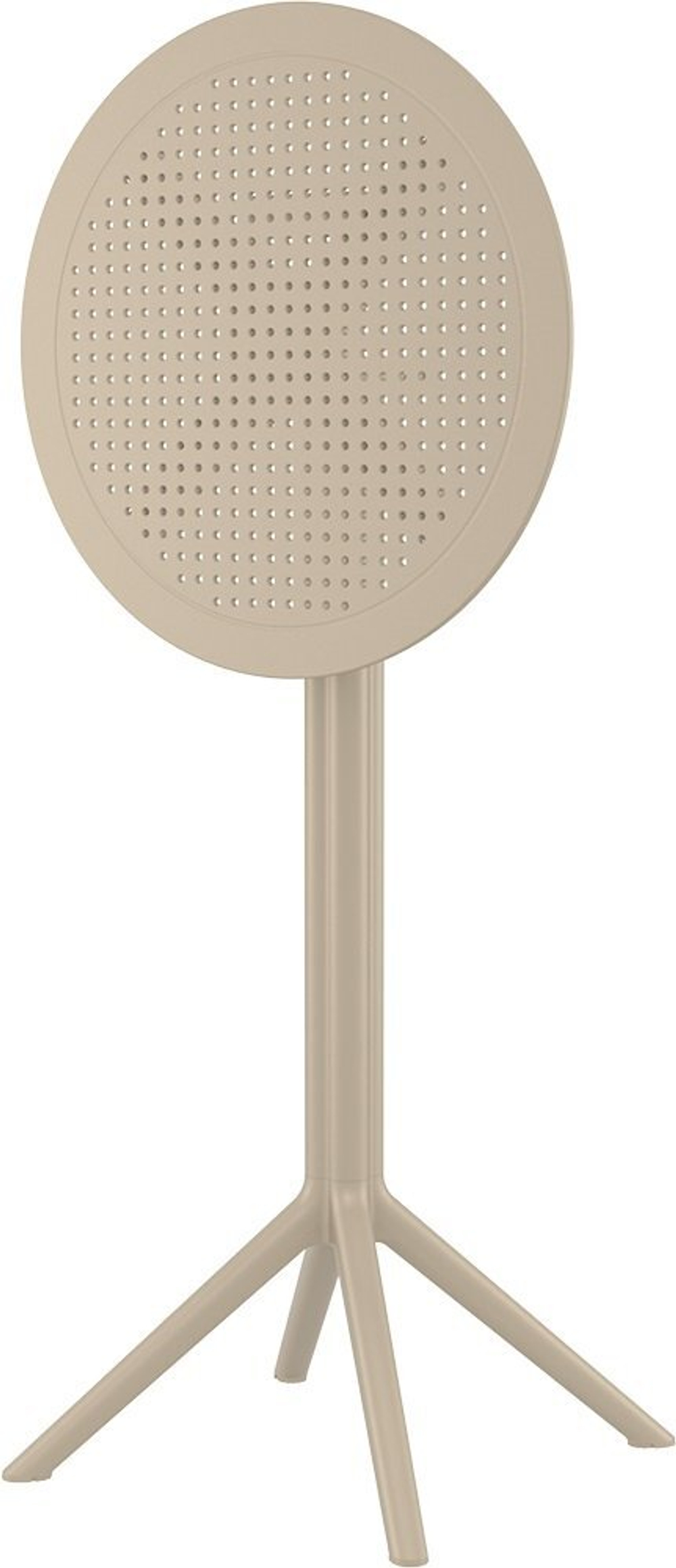 Стол пластиковый барный складной Siesta Contract Sky Folding Bar Table 60, бежевый