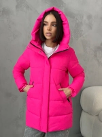 Куртка весенняя удлиненная с капюшоном