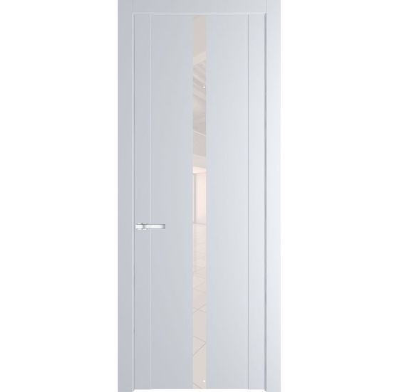 Межкомнатная дверь эмаль Profil Doors 1.8P вайт стекло перламутровый лак