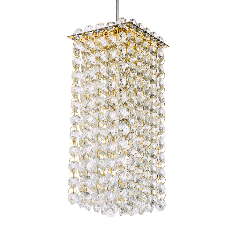 795422 Подвес CRISTALLO 1х40W G9 ЗОЛОТО