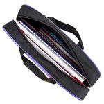 Папка на молнии с ручками STAFF EVERYDAY, А4, ширина 80 мм, полиэстер, сиреневая, 270741