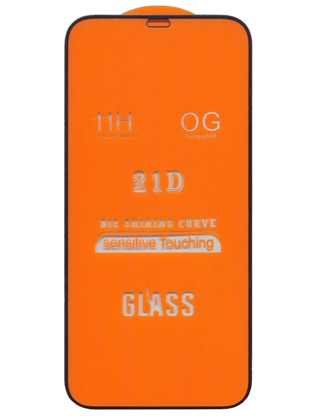 Защитное стекло Glass для Apple iPhone 12 Pro Max/ 21D/ полный клей, черная рамка