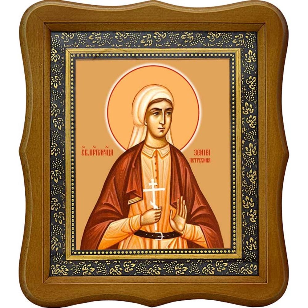 Ксения Петрухина преподобномученица, послушница. Икона на холсте.