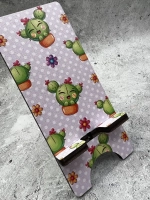 Подставка для телефона деревянная