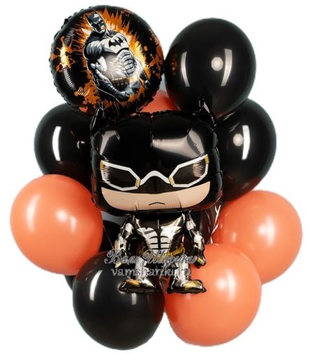 Букет шаров "Мультяшный Бэтмен"