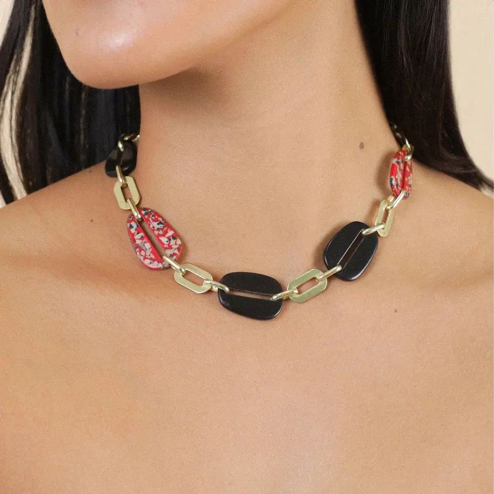 Кольцо Nature Bijoux, Sicilia, разъемное, с далматинской яшмой в смоле, NB25.2-19-25885 (красный)