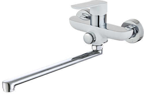 22037-F Смеситель для ванны (бел/хром) HANSEN  (10/1шт)