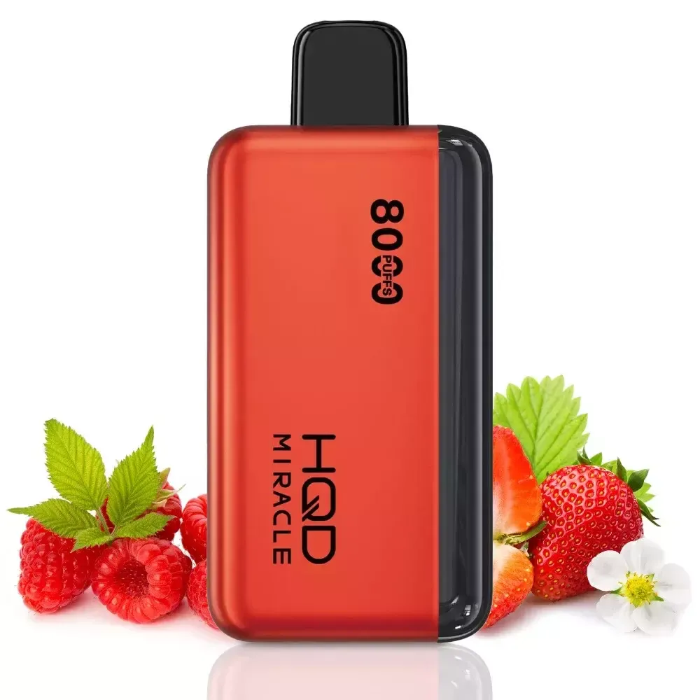 HQD MIRACLE 8000 - Strawberry Raspberry (5% nic)