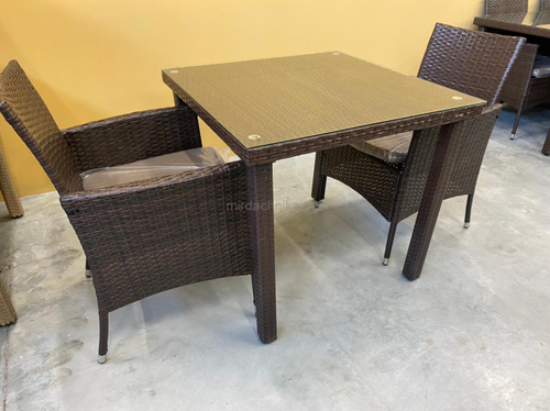 Комплект мебели из искусственного ротанга стол Токио +2 кресла Анкор арт. 75738/0015-1