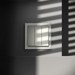 Выключатель встраиваемый VOLTUM S70 трехклавишный 10А, (сталь)