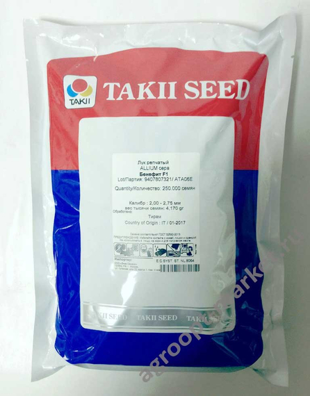 Бенефит F1 семена лука репчатого (Takii / Таки) – фото 2