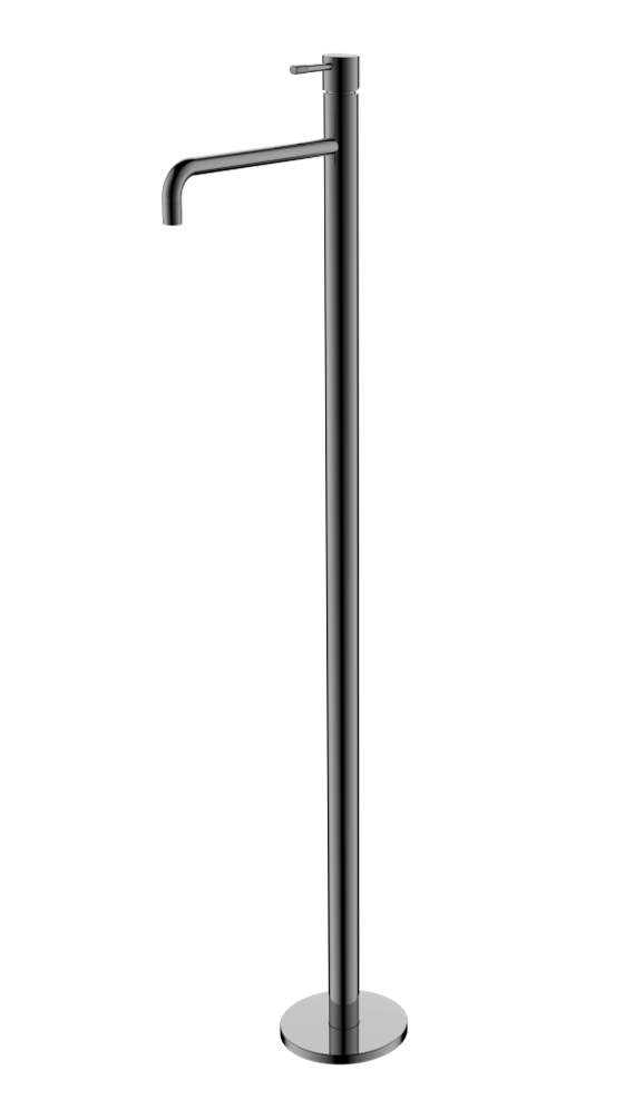 Смеситель для умывальника напольный Uno Shine Gun Metal