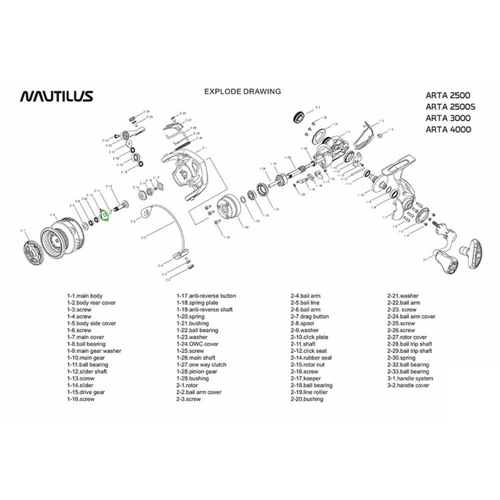 Катушка безынерционная Arta 4000