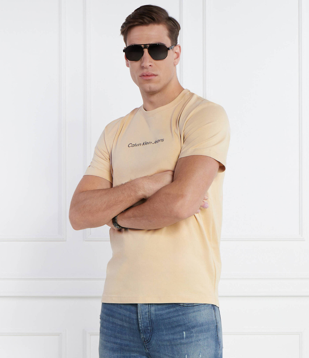 Футболка CALVIN KLEIN JEANS - бежевый(J30J324646)