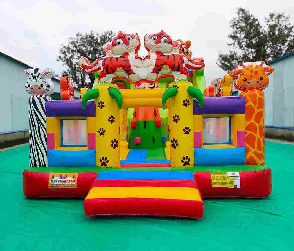 Коммерческий надувной батут «Тигриная страна 4», 9*5*5 м